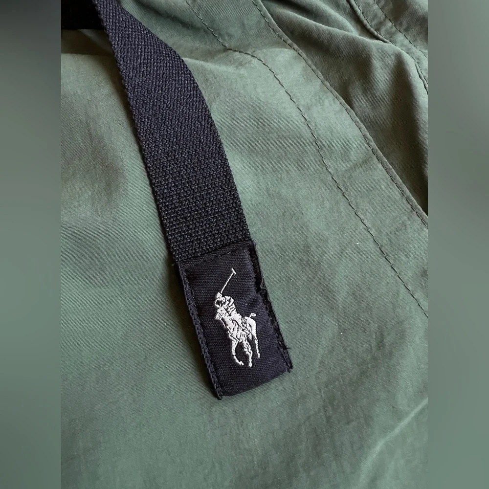 Polo Ralph Lauren Green Shorts Hiking pull on With belt men's S Water Resistant